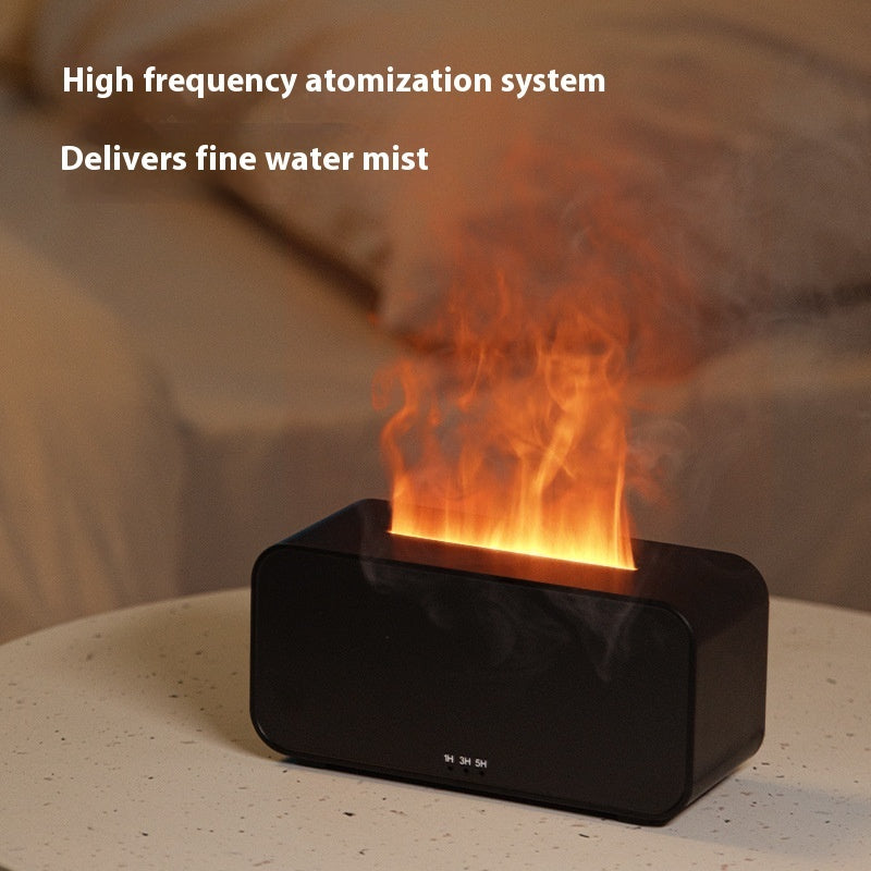 Fireplace Flame Humidifier with Remote & Aromatherapy