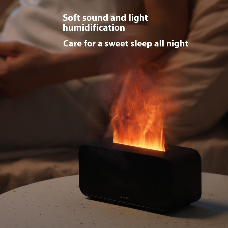 Fireplace Flame Humidifier with Remote & Aromatherapy