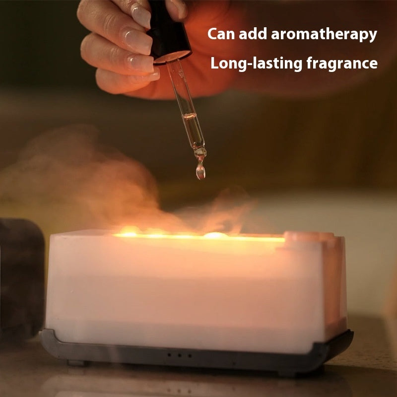 Fireplace Flame Humidifier with Remote & Aromatherapy