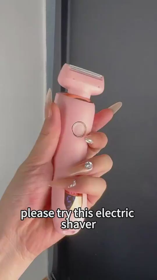 2 In 1 Hair Removal Epilator USB Rechargeable Trimmer Women Body